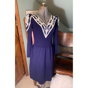 Pat Sandler for Wellmore Santana knit beaded dress